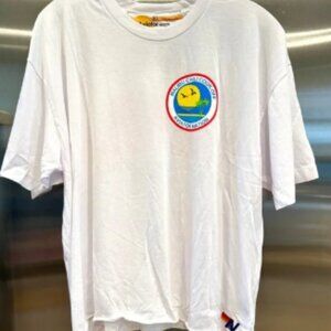 NWT Aviator Nation Malibu Chili Cook Off White Boyfriend Tee Shirt 2023 Collab
